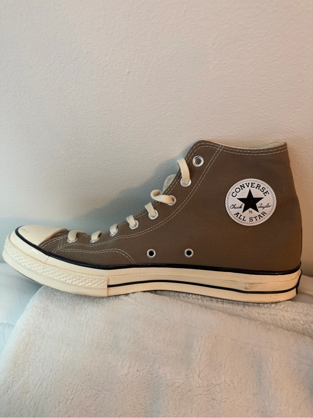 Converse High Top All Star Sneakers - Brown with White Accents